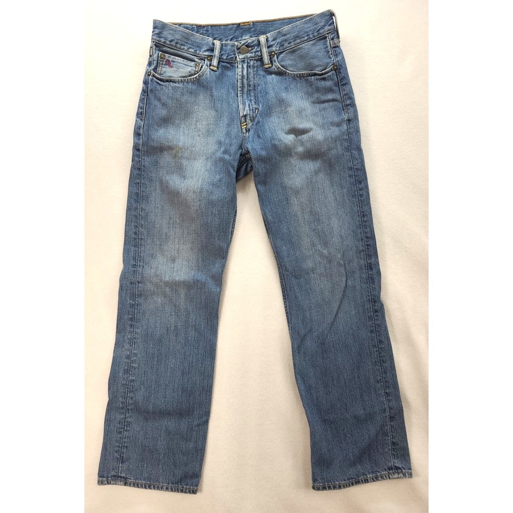 Polo Ralph Lauren Jeans 30x30‎ Mid Rise Med Wash Bootcut Unisex Preppy
